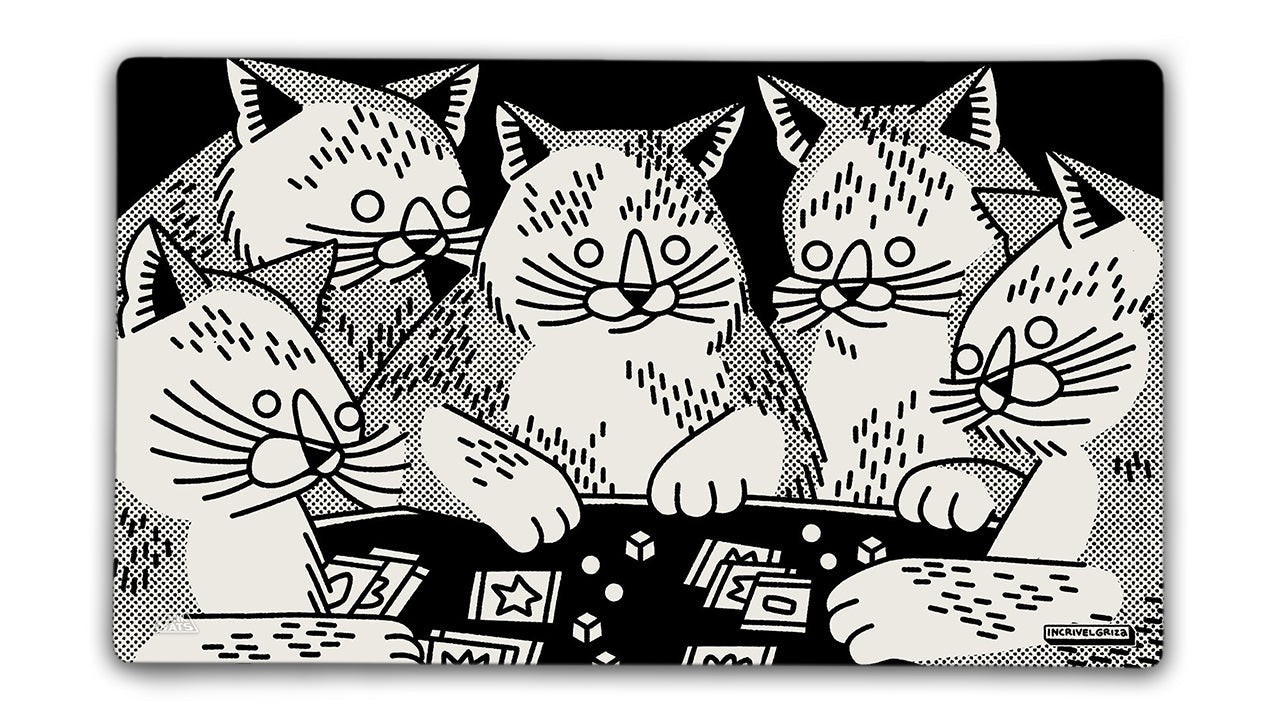 Cat Game Night Playmat