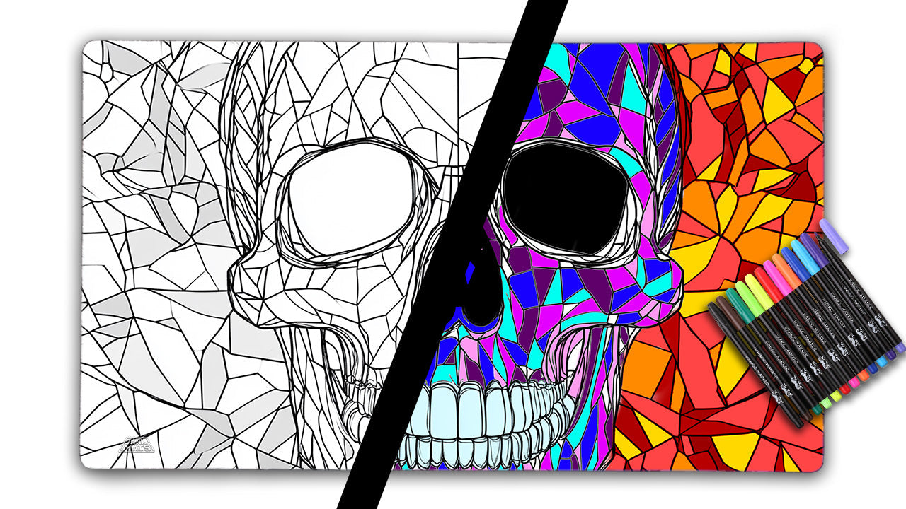 Skull | Color Your Own Playmat Set