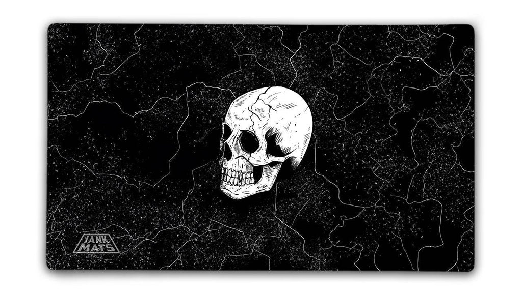Mono Black Skull Gaming Mat