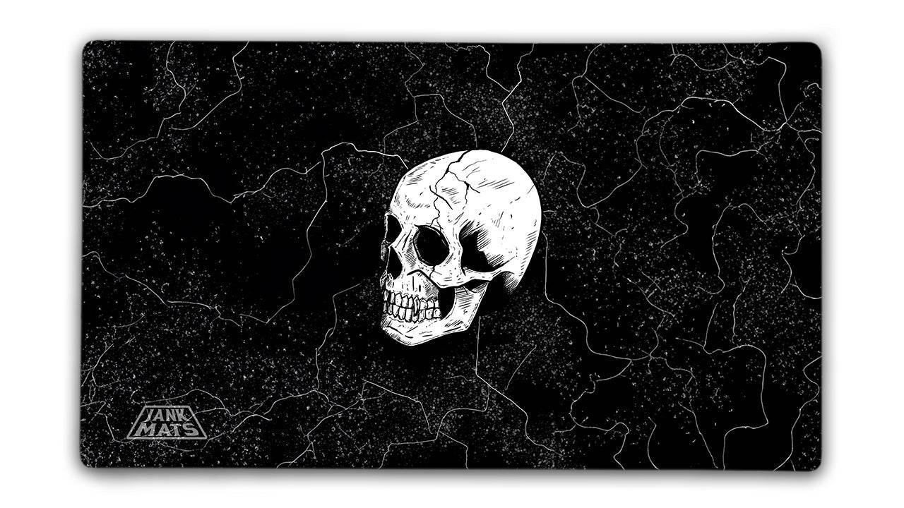 Mono Black Skull Gaming Mat