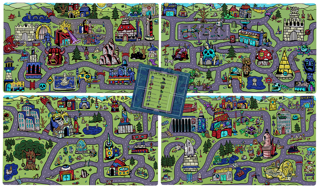 My Town Bundle Set | 4 Playmats and Commander Zone