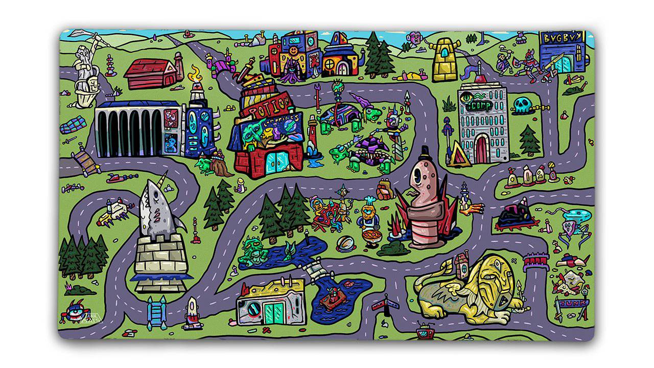 My Town Bundle Set | 4 Playmats and Commander Zone