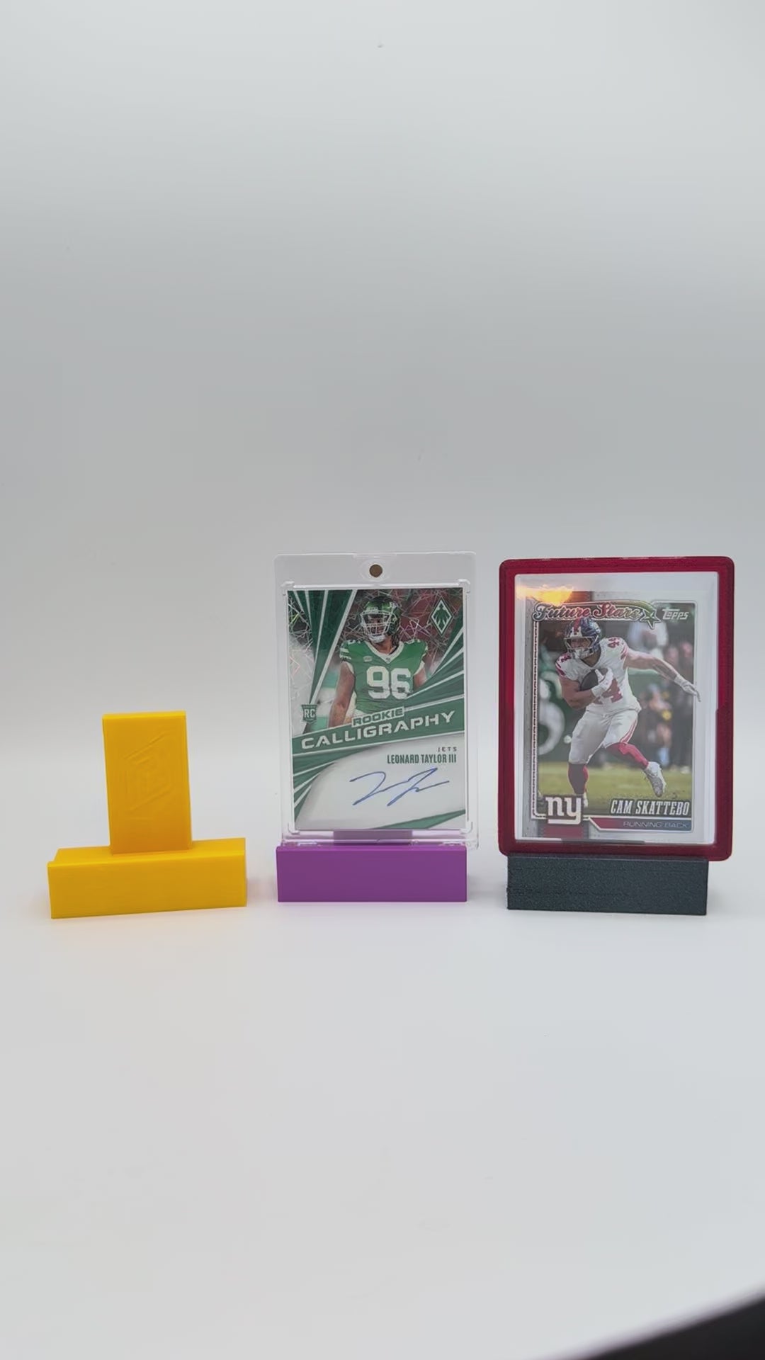 Customizable Trading Card Display Stands - Fits Raw/Graded/Toploaders and Mags