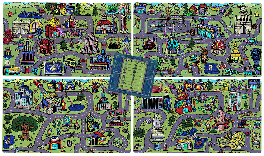 My Town Bundle Set | 4 Playmats and Commander Zone