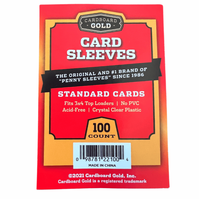 CARDBOARD GOLD - SOFT CARD SLEEVES FOR STANDARD SIZE TRADING CARDS