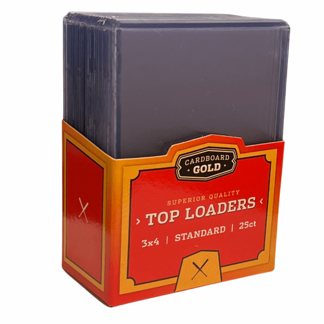 Cardboard Gold  3” x 4” Toploaders for Standard Cards (35pt cards)